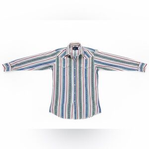 Vintage Panhandle Slim Pearl Snap Western Shirt Mens Button Up ML16 Fits Medium